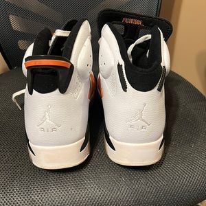 Jordan,12.5, orange and white